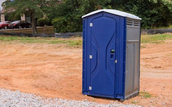 short-term portable toilets should be serviced regularly, usually once a week